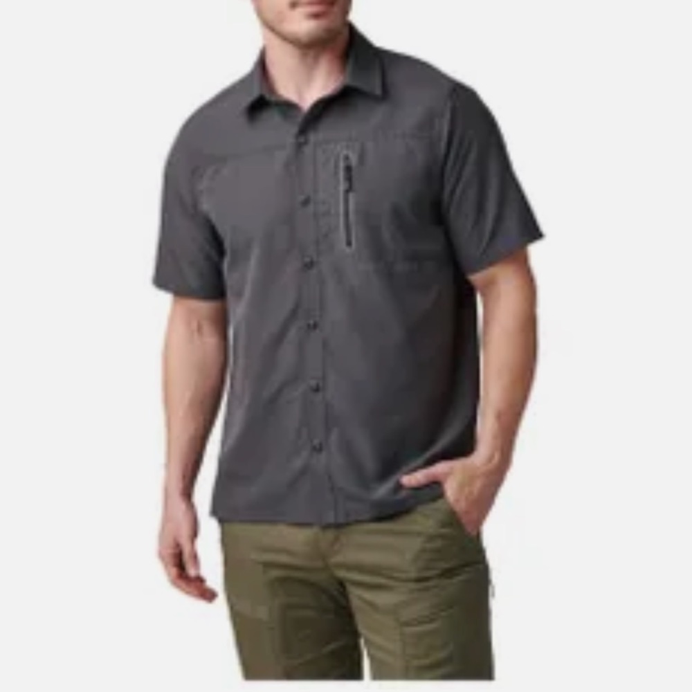 5.11 Tactical Men’s Marksman Utility Short Sleeve Shirt Black Large